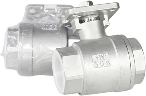 1/2 3/4 1 2 Two-piece High Platform Ball Valve Stainless Steel Female Thread Q11F 1Pcs(1") in Saudi Arabia