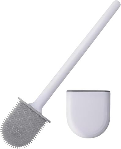 Silicone Toilet Brush,Toilet Bowl Brush,Toilet Brush and Holder Set,Rv Toilet Cleaner Brush Wall Mounted for Bathroom，RV Travel Trailers and Campers in Saudi Arabia