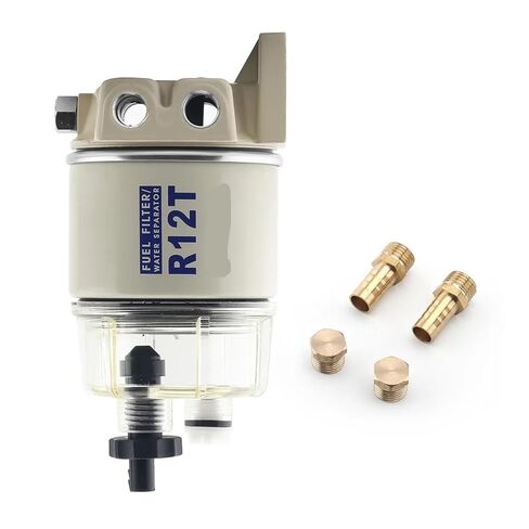1 قطعة فلتر الوقود R12T فاصل الوقود/الماء محرك فلتر التجميع الكامل in Kuwait