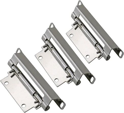 مفصلة غير منتظمة مخفية قابلة للفصل مصنوعة من الفولاذ المقاوم للصدأ 304 قطعة واحدة (126 مم × 20.5 مم) in Kuwait