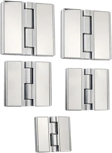 مفصلات من سبائك الزنك مع ألواح تغطية من الفولاذ المقاوم للصدأ قطعة واحدة (100 مم × 100 مم) in Kuwait