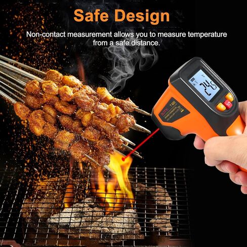Thermometer Digital Thermometer Meter Industrial Meter Infrared Thermometer -50~600℃ Infrared Thermometer Industrial Measuring Meter NJTY Infrared Thermometer Non-Contact Digital Gun -50° in Saudi Arabia