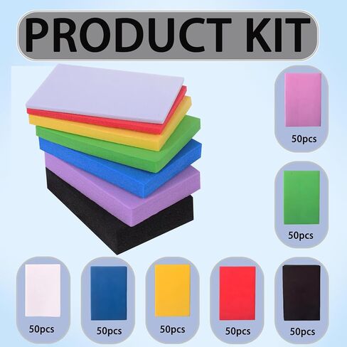 مجموعة طبقات تسطيح الجدار الرغوي - مجموعة طبقات تسوية الجدار، معالجة التسوية غير المتساوية للجدران والأسقف والأرضيات (عبوة من 350 قطعة) in Kuwait