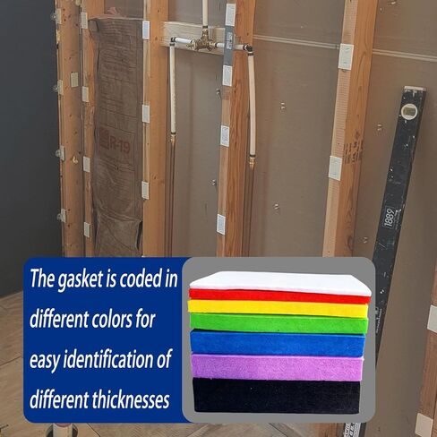 مجموعة طبقات تسطيح الجدار الرغوي - مجموعة طبقات تسوية الجدار، معالجة التسوية غير المتساوية للجدران والأسقف والأرضيات (عبوة من 350 قطعة) in Kuwait