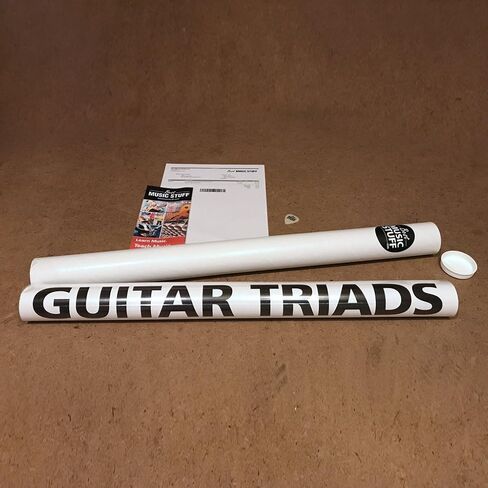 The Ultimate TRIADS Guitar Poster 24"x36" + Guitar Chords, Scales and Triads Cheatsheet 3 Pack • A Perfect Guitar Reference Poster for Anyone Learning or Teaching The Guitar • Best Music Stuff in Saudi Arabia
