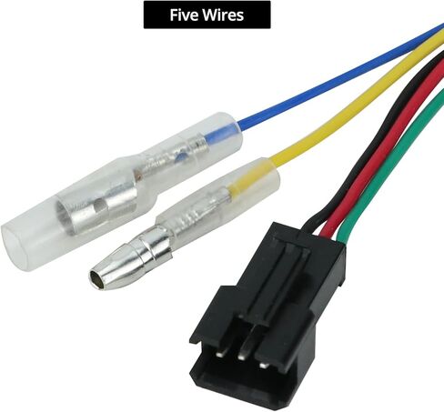 QWORK E-Bike Twist Throttle Grip with LCD Voltage Display & Key Lock, 12V-84V Electric Bike Scooter Trike Throttle Handlebar Grip, 5-Wire Connector, 1 Pair in Saudi Arabia