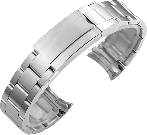 Watch Band Strap Replacement For Rolex GMT Datejust Submariner Watch band Male Antirust Solid Stainless Curved Interface Steel Strap in Saudi Arabia
