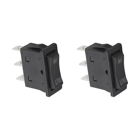 KCD4-3NC 3-Pin 3-Position Double Side Momentary Rocker Switch, 16A 125/250VAC in-Out/Up-Down Spring Return Switch JD03-F1 for Winch & Actuator, 2PCS in Saudi Arabia