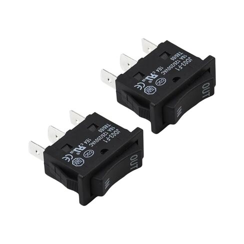 KCD4-3NC 3-Pin 3-Position Double Side Momentary Rocker Switch, 16A 125/250VAC in-Out/Up-Down Spring Return Switch JD03-F1 for Winch & Actuator, 2PCS in Saudi Arabia