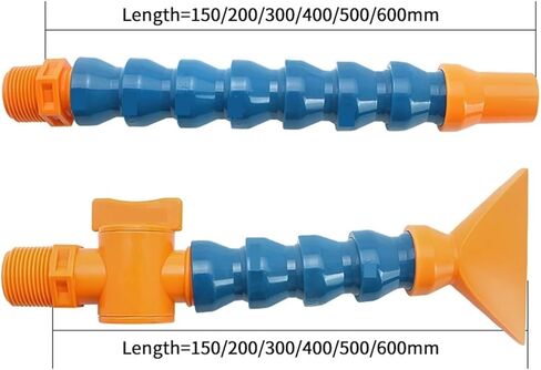 Flexible Oil Coolant Hose 1PC 3/4" Cooling Tube Plastic Flexible Water Large Size Big Flow Rate(Nozzle-6362,150MM-WITH SWITCH) in Saudi Arabia