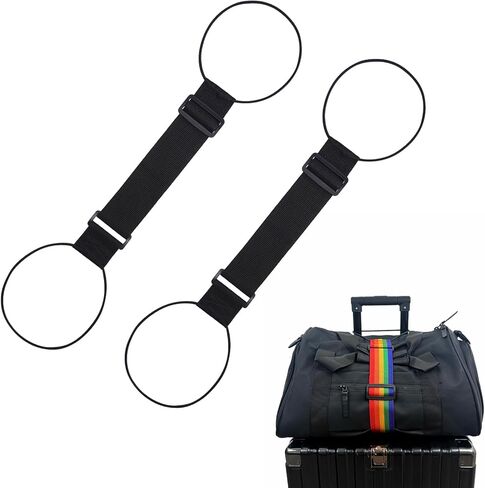 2 PCS Luggage Straps for Suitcase, Luggage Connector Straps,Multi-Functional Adjustable Durable Elastic Straps in Saudi Arabia