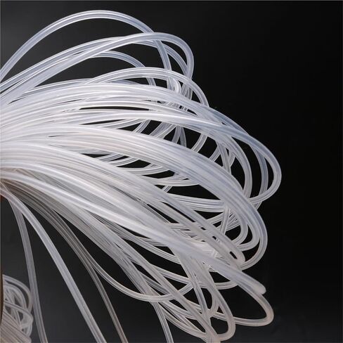 Lfang-Silicone خرطوم الغذاء الصف خرطوم سيليكون شفاف معرف 0.3 0.4 0.5 0.6 0.8 1 2-9 مم أنبوب شعري سيليكون مرن غير سام، مقاوم للضغط والانفجار (5 أمتار، 0.5 × 3.5 مم) in Saudi Arabia