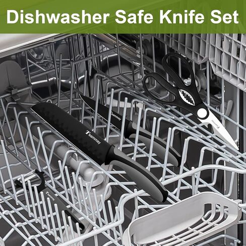 4-Pc Knife Set, 6 Inch Santoku Knife, 4 Inch Paring Knife, Kitchen Scissors, Y-Peeler, Anti-Rust Coating, Razor-Sharp, Stainless Steel Chef Knife Set, Perfect Gifts for Kitchen in Saudi Arabia