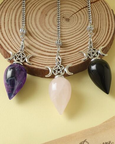 كريستال بندول السج من رينيميجو - لوازم السحر، بندولوس دي إنيرجيا، بلورات شفاء على شكل دمعة للتأمل والعرافة بانجا ديكور ريكي هدية موازنة الطاقة in Kuwait