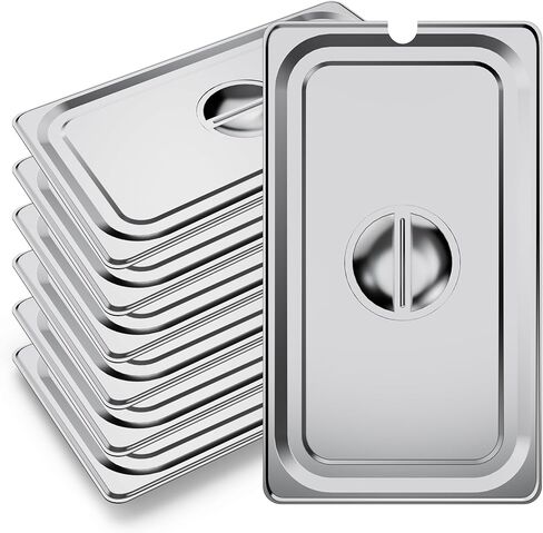 WantJoin Steam Table Hotel Pan Lids Cover 6 Pack for Stainless Steel Metal Tray Sets Food Storage Container Restaurant Chafing Dishes Commercial Buffet Warmer Catering Supplies in Saudi Arabia