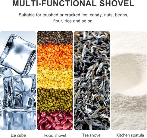 Yardwe Multi-Purpose Ice Scoop 11.02In with Ergonomic Handle Stainless Steel Food Flour Grain Shovel for Kitchen Bar and Restaurant Use in Saudi Arabia