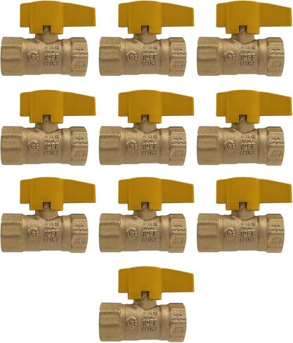 10 PIECES XFITTING 1/2" IPS BRASS GAS BALL VALVE, CSA APPROVED 1/4 TURN - PROPANE, NATURAL GAS, METAL HANDLE in Saudi Arabia