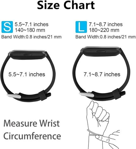 [3 عبوات] متوافقة مع سوار Fitbit Sense 2 للنساء/Fitbit Sense Smart Watch Band إكسسوارات بديلة للرجال والنساء - سوار معصم رياضي من السيليكون بنمط ملون - معصم صغير in Kuwait