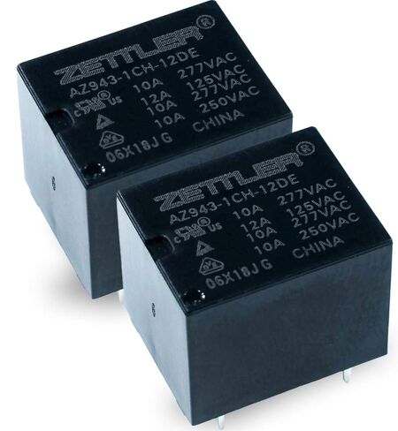 مرحل AZ943-1CH-12DE - 15 A SPDT 12 VDC PCB Mount مختوم (عبوة من 2) in Kuwait