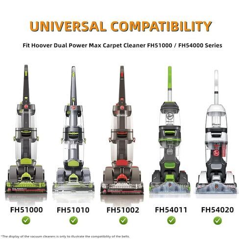 أحزمة مكنسة كهربائية بديلة لهوفر FH5401، FH51000، FH51001، FH51002، FH51010، FH51000RM، FH51000NC، FH54011، FH54010، FH54000 Series، استبدال المكنسة الكهربائية P/N 440005536 (عبوتان) in Kuwait