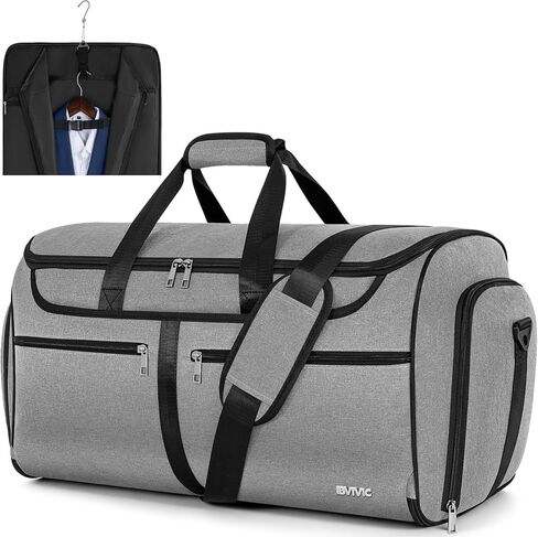 Duffle Garment Bag For Travel Convertible Garment Bag With Shoe Compartment, 2 in 1 Detechable Shoulder Strap Carry On Duffel Bag For Men Women in Saudi Arabia