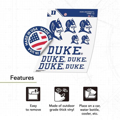 Desert Cactus Duke University Blue Devils Sticker Vinyl Decals Laptop Water Bottle Car Scrapbook T1 (Type 1-2) in Saudi Arabia