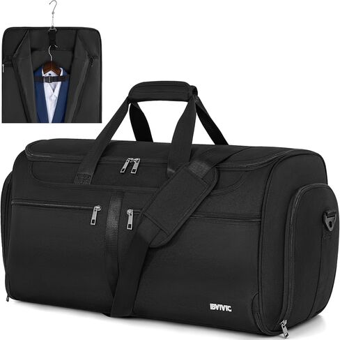 Duffle Garment Bag For Travel Convertible Garment Bag With Shoe Compartment, 2 in 1 Detechable Shoulder Strap Carry On Duffel Bag For Men Women in Saudi Arabia