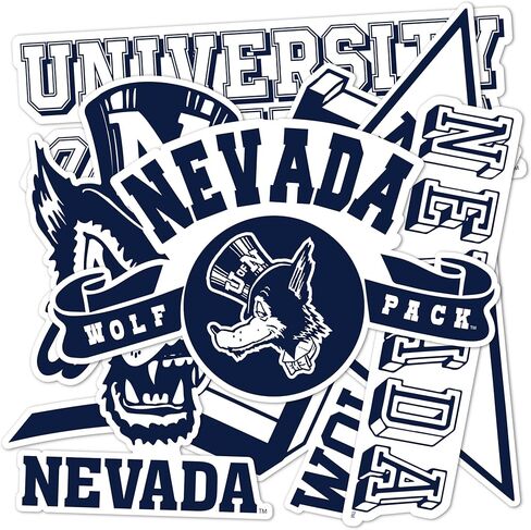 Desert Cactus University of Nevada Reno Sticker UNR Wolf Pack Vinyl Decals Laptop Water Bottle Car Type 2 (T2 Vintage 1) in Saudi Arabia