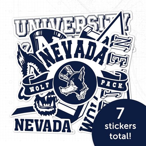 Desert Cactus University of Nevada Reno Sticker UNR Wolf Pack Vinyl Decals Laptop Water Bottle Car Type 2 (T2 Vintage 1) in Saudi Arabia