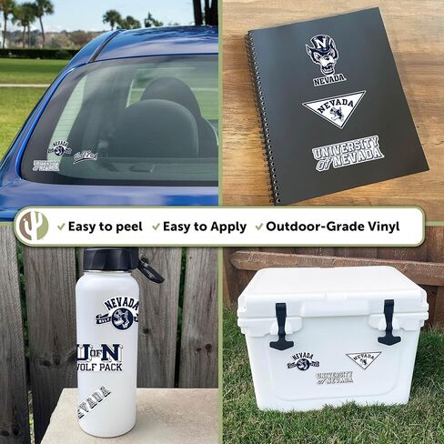 Desert Cactus University of Nevada Reno Sticker UNR Wolf Pack Vinyl Decals Laptop Water Bottle Car Type 2 (T2 Vintage 1) in Saudi Arabia