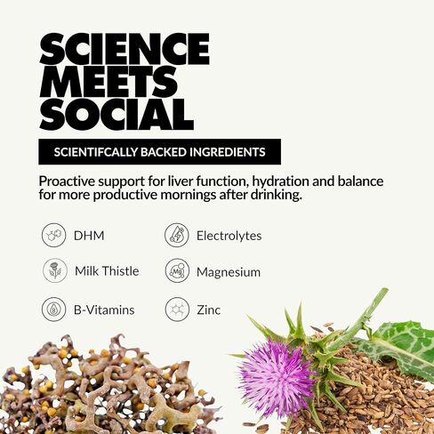 UNDO Gummies® Pre-Alcohol Gummies with DHM, Milk Thistle & Electrolytes | Scientifically-Backed Pre-Drink Supplement That Supports Liver Health & Hydration | Take While Drinking & Wake Up Feeling Great | 15 Servings in Saudi Arabia