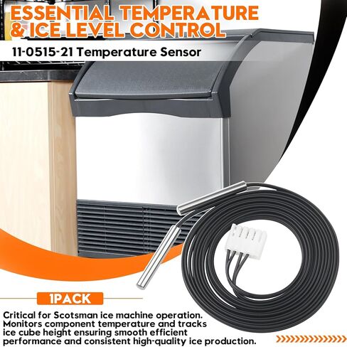مستشعر درجة الحرارة 11-0515-21 متوافق مع صانعات الثلج الاسكتلندية، يناسب الموديلات C0322، C0322MA-1، C0322MW-1، C0322SA-1، C0322SW-1، C0330، C0330-A وأكثر من ذلك، قطعة بديلة لآلة الثلج الاسكتلندية in Kuwait