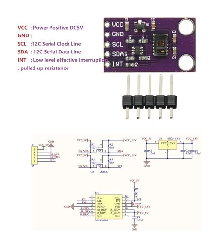 1 قطعة عالية الدقة I2C MAX30105 الجسيمات الاستشعار البصري كاشفات ضوئية لوحة تركيبية ، وحدة كشف اللهب الدخان in Saudi Arabia