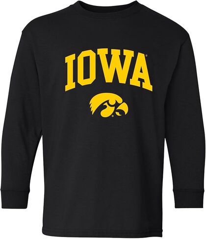 شعار NCAA Arch ، Team Color Youth Long Sleeve Tirt ، الكلية ، الجامعة in Kuwait