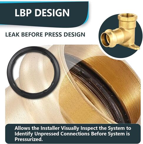(عبوة من 2) Seelink 3/4" مكبس نحاسي X 3/4" أنثى NPT قطرة الأذن تركيب الكوع، تركيب نحاسي لأنبوب النحاس in Saudi Arabia