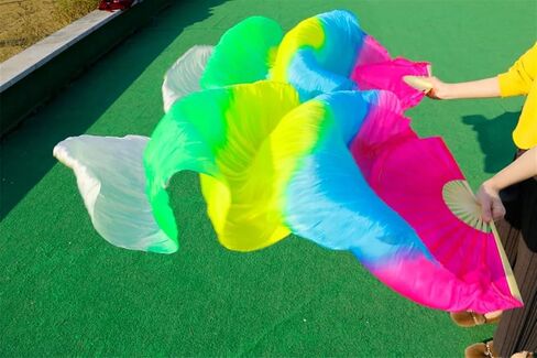 Belly Dance Fans Silk Veils Dance Fans Pair of Belly Dancing Fans(A) in Saudi Arabia