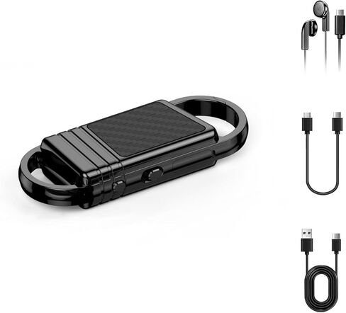 【64GB】 4800 Hours Voice Activated Recorder - Tallkcoder Dictaphone Recording Device MP3 Records with Playback, Digital Voice Recorder with AI Noise Reduction for Lectures Meetings Interviews Work in Saudi Arabia