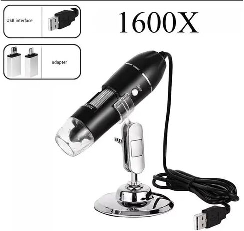 1600X كاميرا مجهرية رقمية نوع C USB مجهر إلكتروني محمول لإصلاح الهاتف الخليوي المكبر لحام in Kuwait