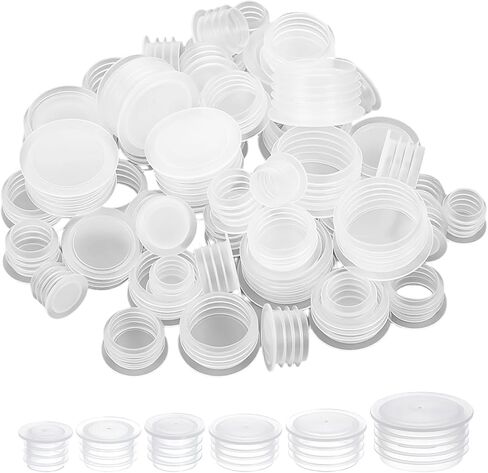 60PCS 6 Size Salt And Pepper Stoppers Plugs Reusable, 10/12/14/16/18/23 mm Stoppers for Salt And Pepper Shakers, Replacement Shaker Plugs for Bottom Home Kitchen in Saudi Arabia