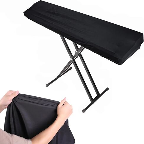 REMAGIC 88-Key Piano Keyboard Cover - Waterproof Dust Protection Dirt Proof Cover with Elastic & Lock, Fits for Electric/Electronic Music Keyboards Protective, Black in Saudi Arabia