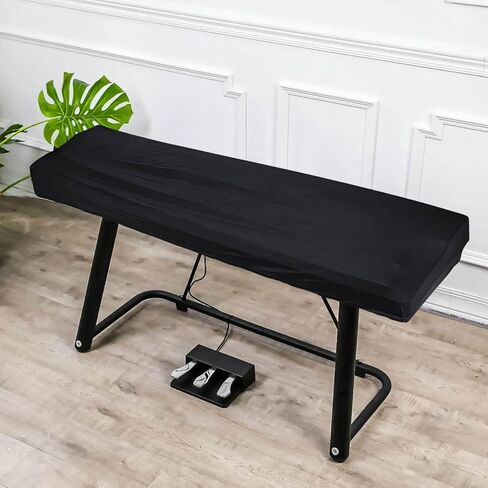 REMAGIC 88-Key Piano Keyboard Cover - Waterproof Dust Protection Dirt Proof Cover with Elastic & Lock, Fits for Electric/Electronic Music Keyboards Protective, Black in Saudi Arabia