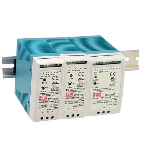 1PCS DRC-60A 40W 60W 100W AC to 13.8v 27.6v Din Rail Security Power Supply with Battery Charger UPS(DRC-100B(100W 27.6V)) in Saudi Arabia
