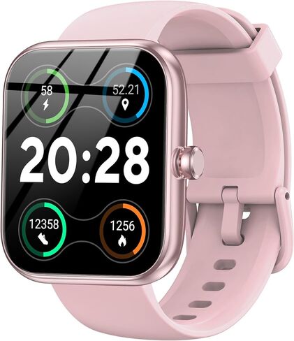 Watch Smart Watch مع Alexa مدمج ، 1.83 بوصة تعقب اللياقة البدنية HD HD ، إخطارات/مكالمات Bluetooth ، IP68 مقاوم للماء ، 120+ أوضاع رياضية ، 24/7 شاشة ضربات القلب لجهاز iPhone Android iOS (أسود) in Kuwait