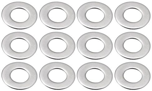 M5x10x0.5mm Stainless Steel Thin Flat Washers, Ultra Thin Metal Shim Washers Spacers for Screw Bolt, Electronic Repair, Automotive, 200PCS in Saudi Arabia