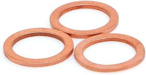 غسالات Zkenshan M32 M33 M34 M35 M36 M38 M40 M42 M44 M45 M46 M48 M50 M60 النحاس النحاس ختم قارب سحق غسالة مسطحة طوقا حلقة حوض التوصيل، مقاومة جيدة للتآكل (القطر الداخلي: M38x48x2 1 قطعة) in Kuwait