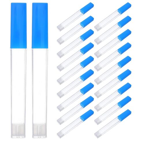 Garneck 20pcs Thermometer Protective Storage Tubes with Plastic Case Compact Organizer for Body Temperature Meters and Acupuncture Tools Portable Travel Carrier for Clinic and Home Use in Saudi Arabia