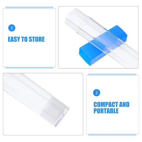 Garneck 20pcs Thermometer Protective Storage Tubes with Plastic Case Compact Organizer for Body Temperature Meters and Acupuncture Tools Portable Travel Carrier for Clinic and Home Use in Saudi Arabia