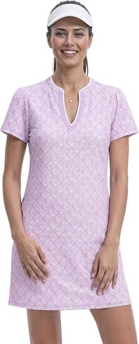 Izod Women's V-Neck Short Sleeve Athletic Dress in Saudi Arabia