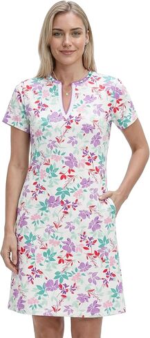 Izod Women's V-Neck Short Sleeve Athletic Dress in Saudi Arabia