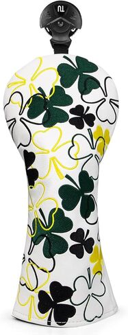غطاء نادي الجولف Lucky Clover Driver يغطي Fariway Wood غطاء الرأس غطاء هجين من الجلد لأغطية رأس الجولف لجميع العلامات التجارية in Kuwait